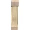 Ekena Millwork Traditional Slat Rough Sawn Bracket w/ Offset Brace, Douglas Fir, 8"W x 26"D x 34"H BKT0806X26X34TRA06RDF - alternate 2